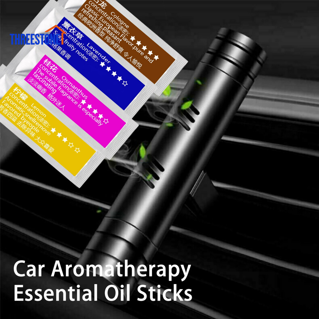 Portable Fragrance Stick Perfume Replacement Core 6pcs Car Air Vent Clip Freshener Aroma Sticks Lavender Scent Freshener