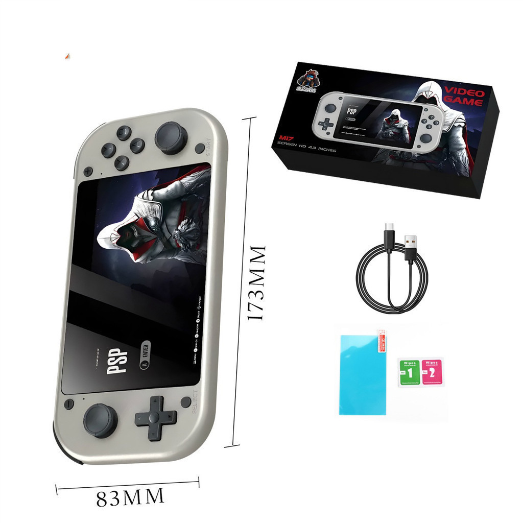 O Console de jogos portátil com tela LCD de 4,3