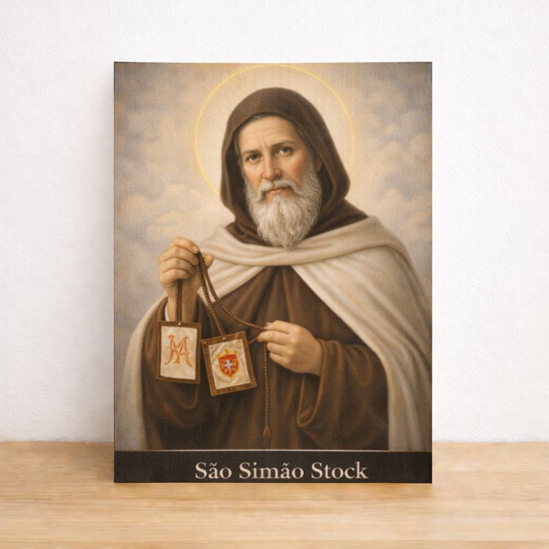 Quadro Decorativo São Simão Stock Placa Decorativo MDF Envio Imediato