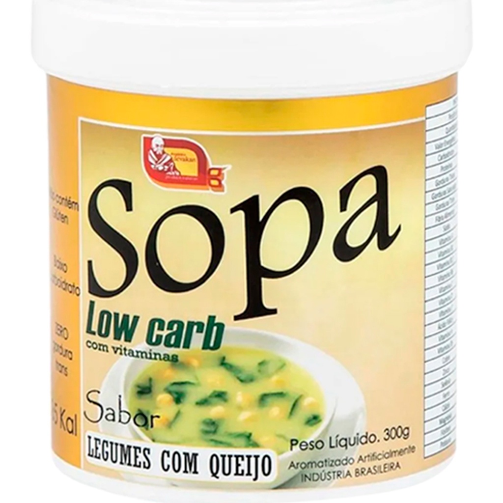 Sopa Low Carb Nutricional Cremosa Light Legumes Com Queijo