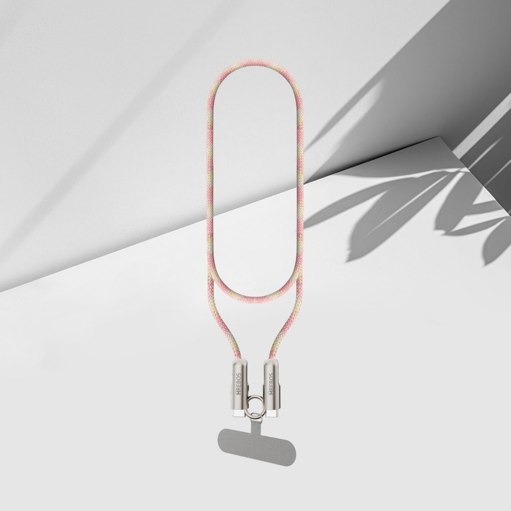 HREBOS Necklace Charge Cable - Multicor 1.2 Metro 60W Potência Type-C para Type-C