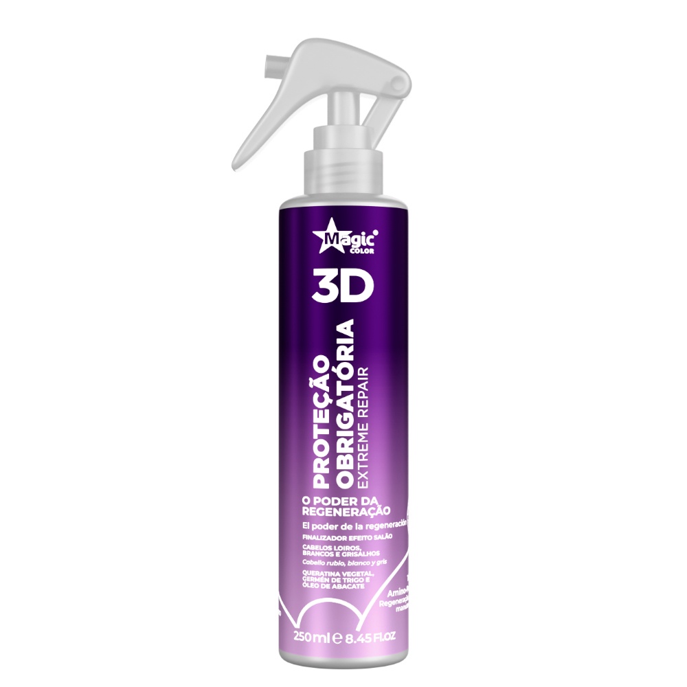 Proteção Obrigatória 3D Extreme Repair Magic Color 250ml