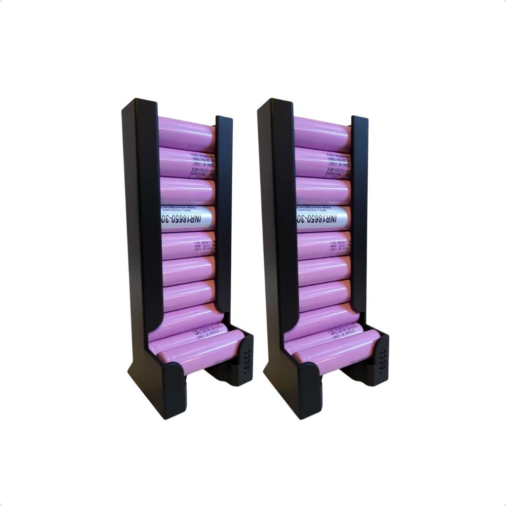 2 Suporte De Plástico Com Capacidade Para 10 Bater Cada
