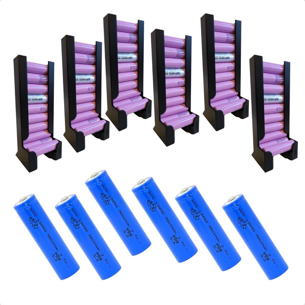 6 Suporte Com Capacidade Para 10 BaterCada E 6 Bat