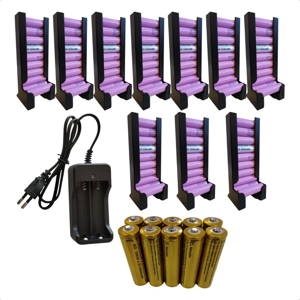 10 Suporte Com Capacidade Para 10 Bater Cada E 10 Bate Organizado