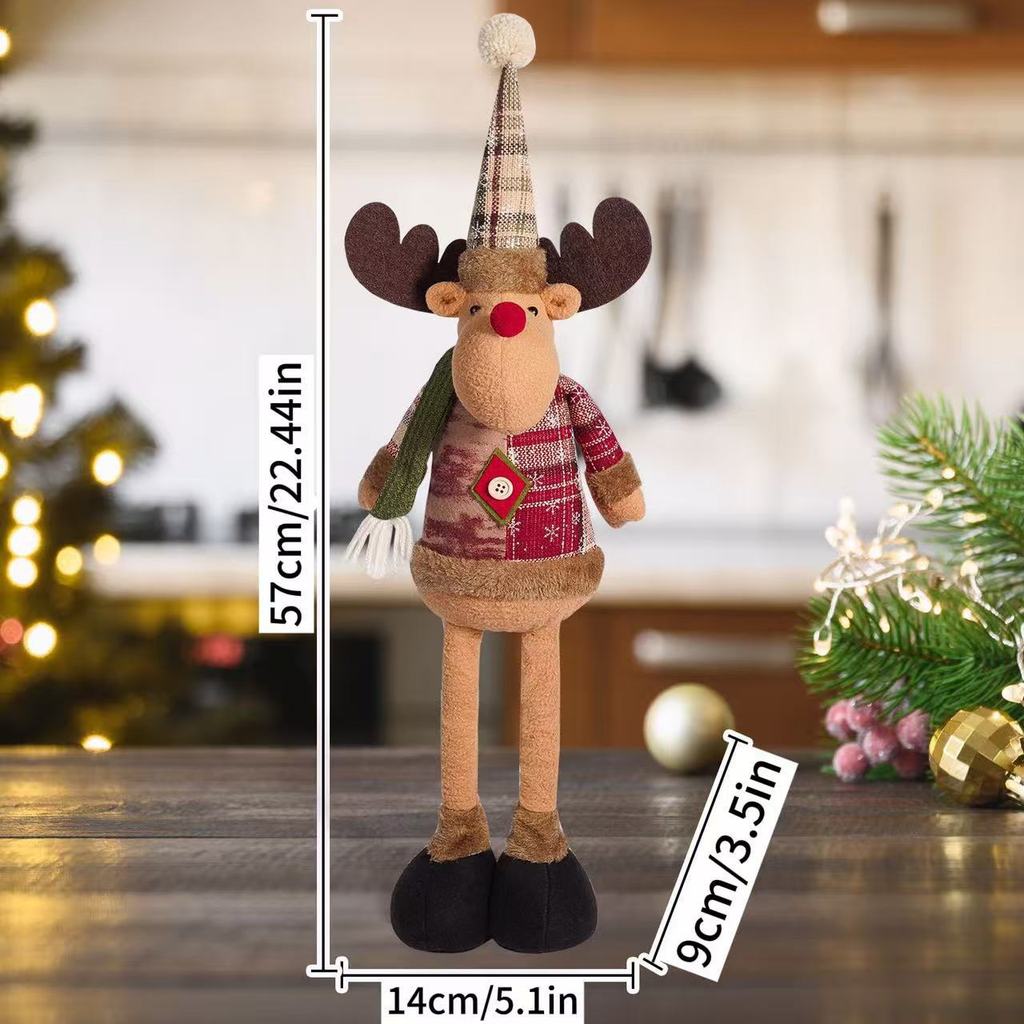 Retractable Dolls Decoration Elk Cute Retractable Exquisite Elderly Snowman Fashion