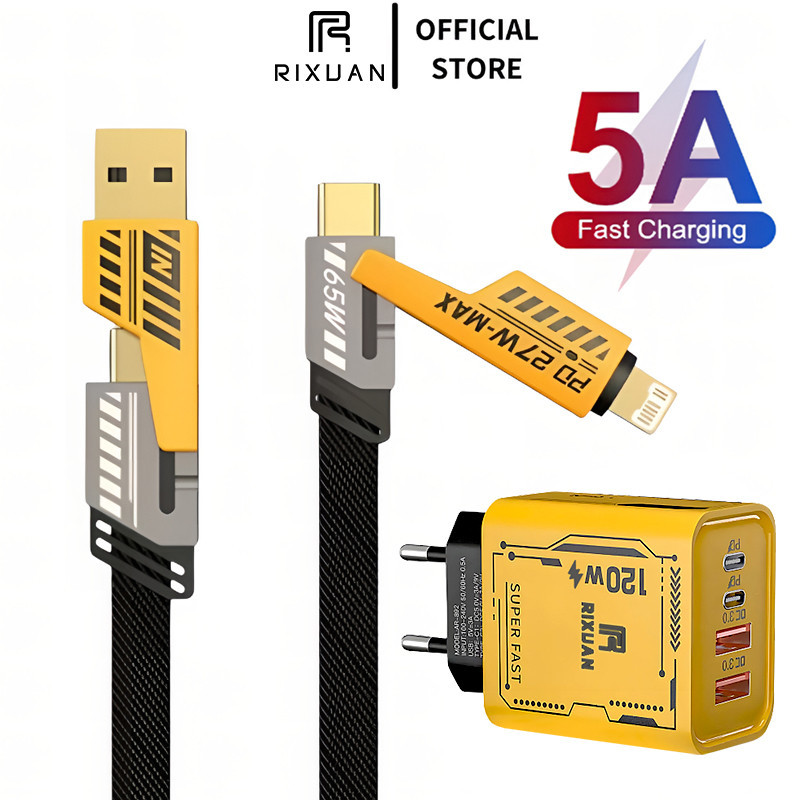 Carregador de carga rápida Huangdaowang/120W/Interface USB tipo C adequado para Apple iOS/Tipo C