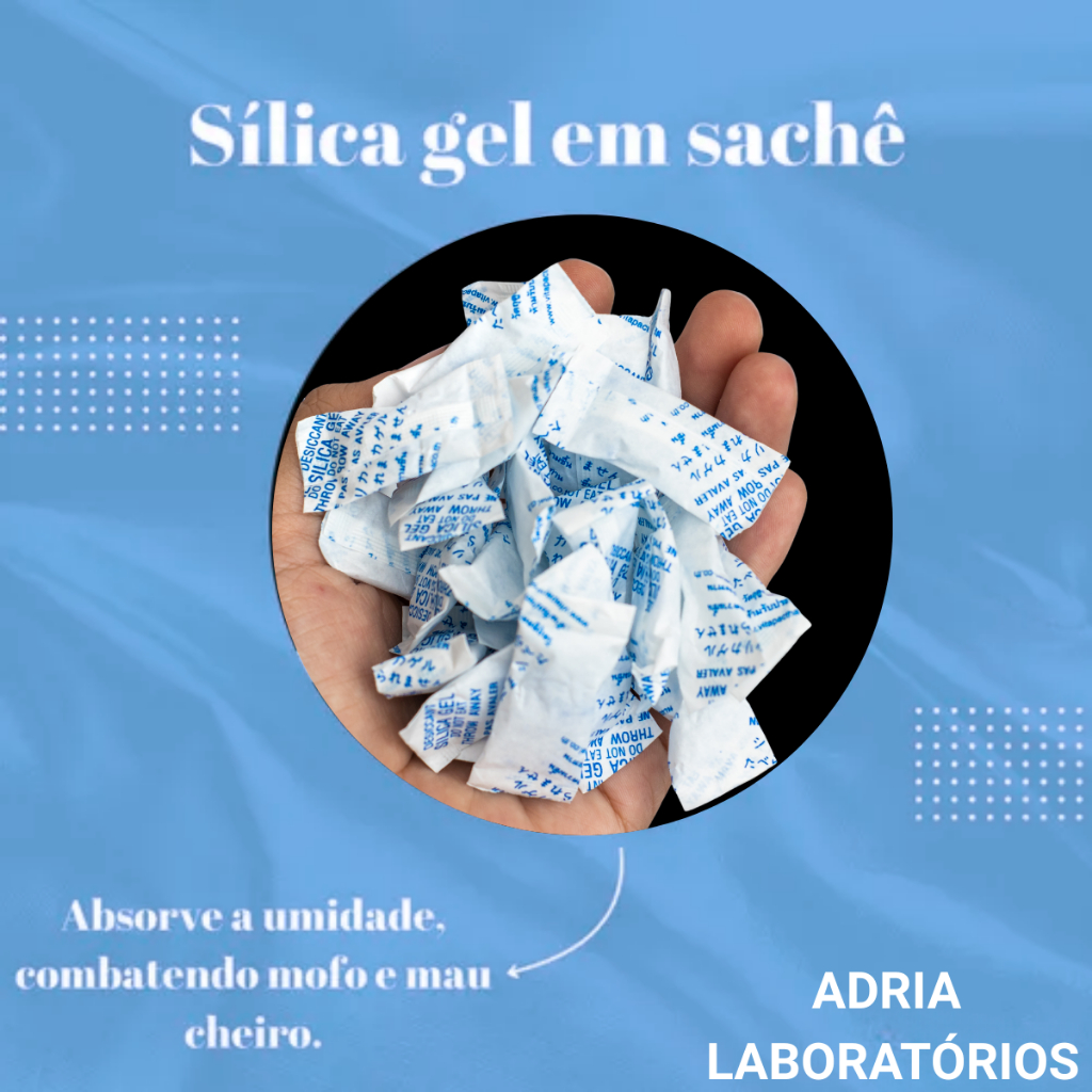 SILICA GEL BRANCA 1-4MM SACHE 1GR C/1000UN KA