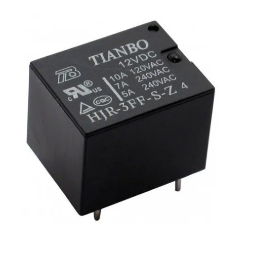Rele 12v 10a 5 Pinos Tianbo (Otima Qualidade)