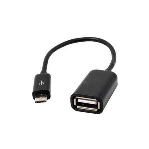 CABO ADAPTADOR MICRO USB MACHO USB FÊMEA V8 OTG SMARTHPHONE = OTG MICRO USB 5 PINOS = 10CM