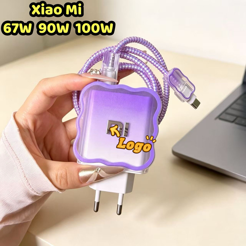 Capa protetora para carregador Xiaomi 67W 90W 100W, compatível com gama completa de capas protetoras de cabo de dados Xi