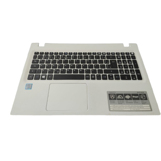CARCAÇA TAMPA PALMAREST+ TECLADO FUNCIONAL + TOUCH PAD NOTEBOOK ACER E5-574-50LD SEMI NOVO ORIGINAL