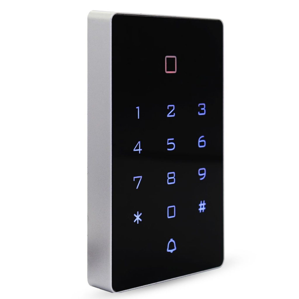Teclado De Acesso Touch Controle Rfid Digital Leitor Cartão