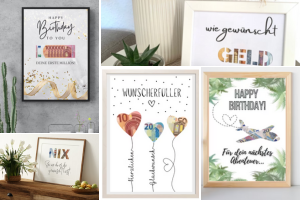 Geldgeschenke Vorlagen Set