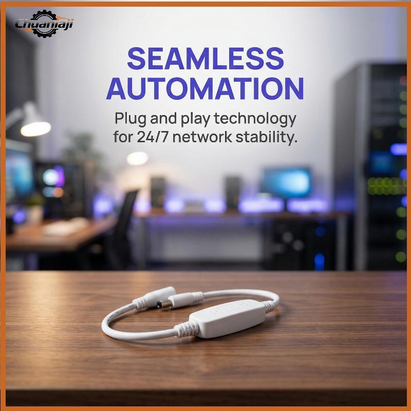 Chuaniaji Dispositivo De Rede WiFi 24H Temporizador Power Off Rebooter Line 5521mm Serve Para Modem E Roteador Redefiniç