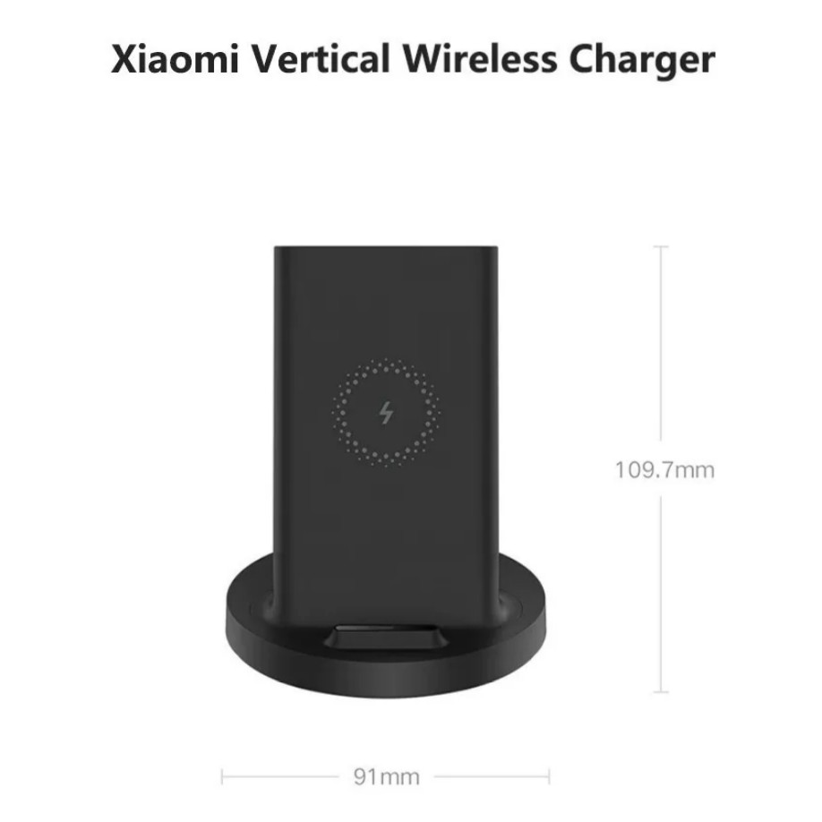 Carregador Vertical Xiaomi Mi Wireless Fast Charger 20w