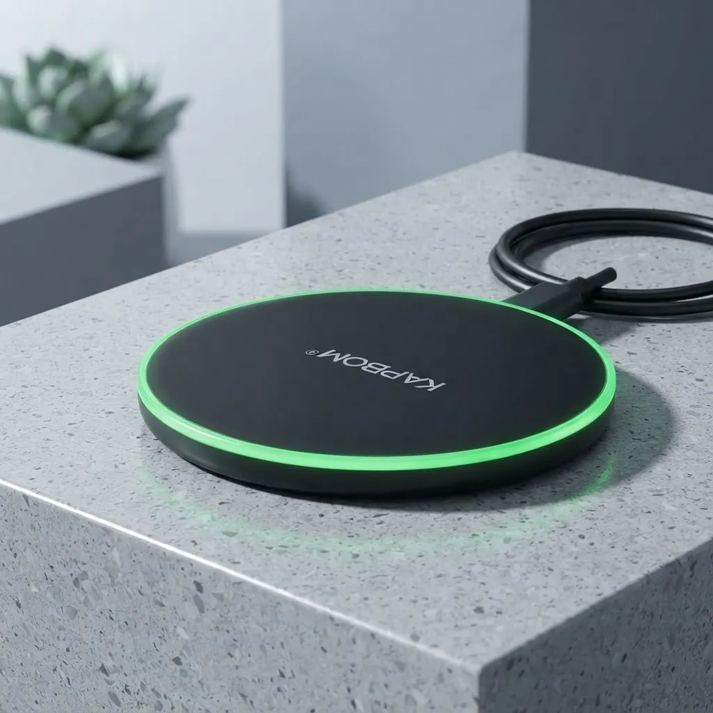 Carregador Por Indução Fast Wireless Preto 15W Kapbom