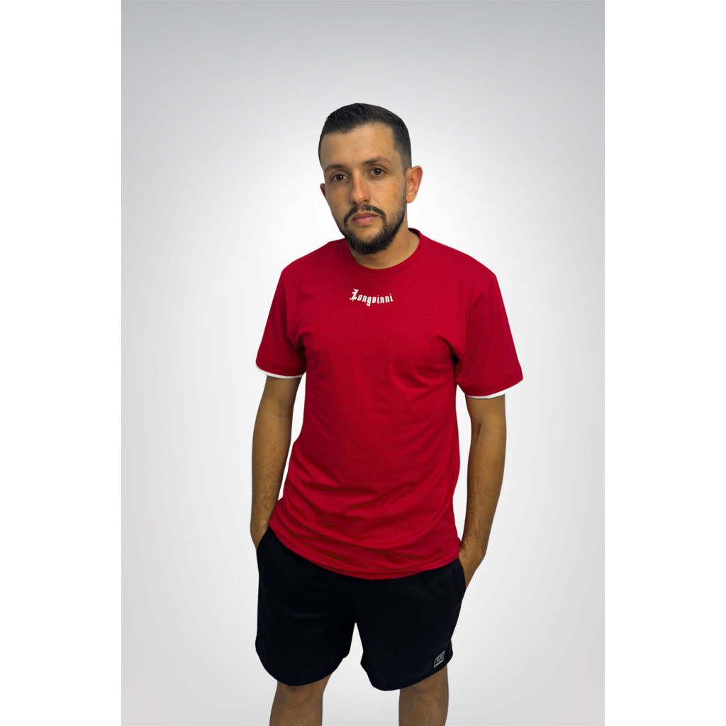 Camiseta Slim Bold Vermelha