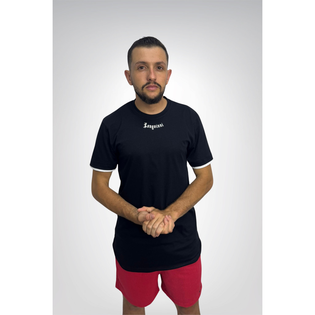 Camiseta Slim Bold Preta