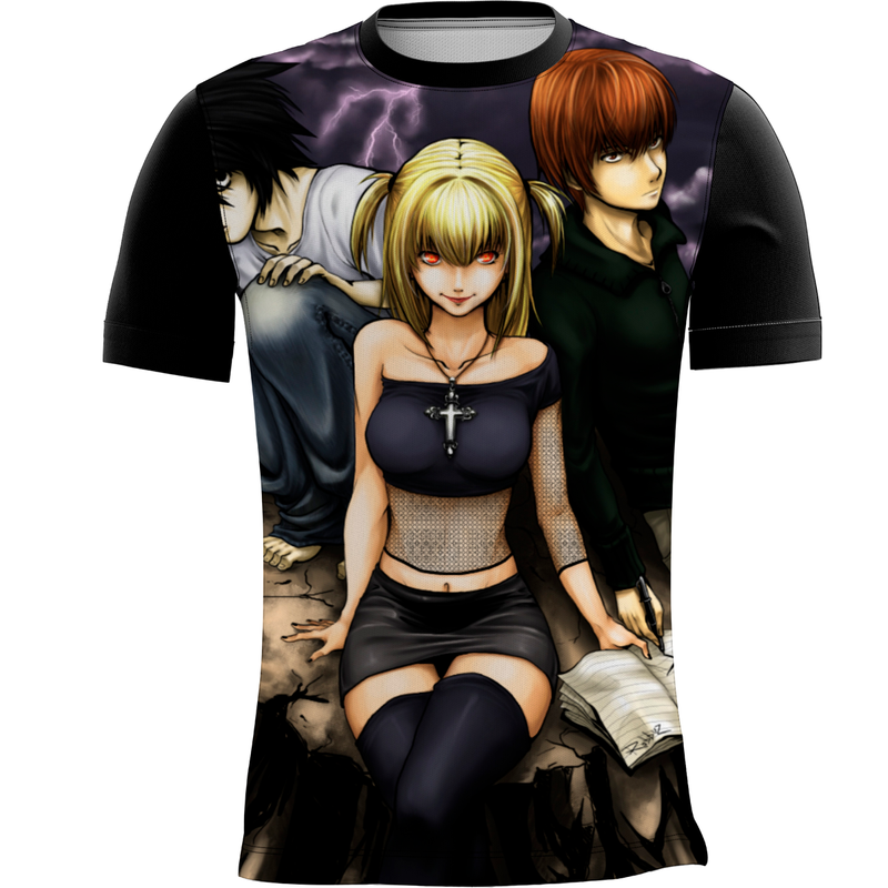 Camiseta Personalizada Estampa Digital Death Note 6_x000D_
