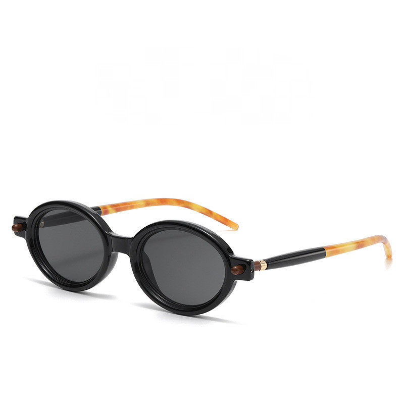 Vintage Oval Óculos De Sol Novo Elegante Doce Cor Ao Ar Livre Masculinos Na Moda Retro Simples Marca Designer Feminino T