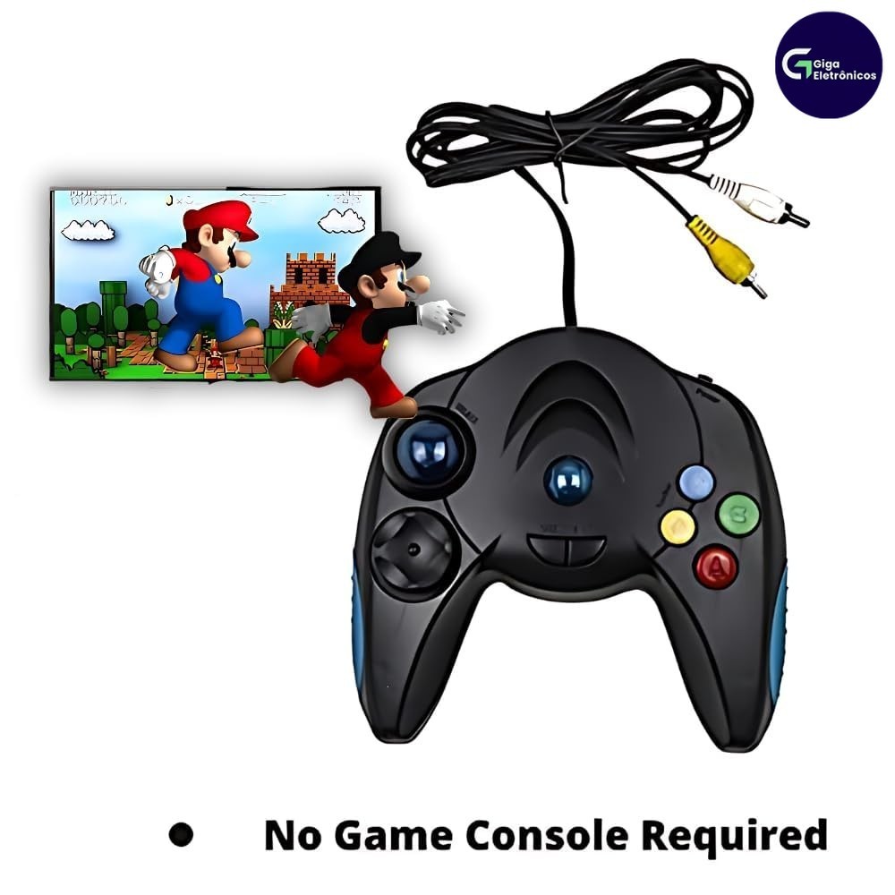Console de Jogo Drumstone 100 em 1 Dual Player Fácil Instalação AV USB