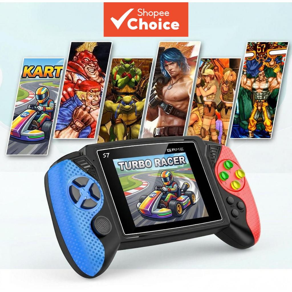 Console De Jogos Retrô Portátil S7 3.5 Polegadas Tela LCD 620 Integrados Recarregável Bolso Player Presente Crianças Adu