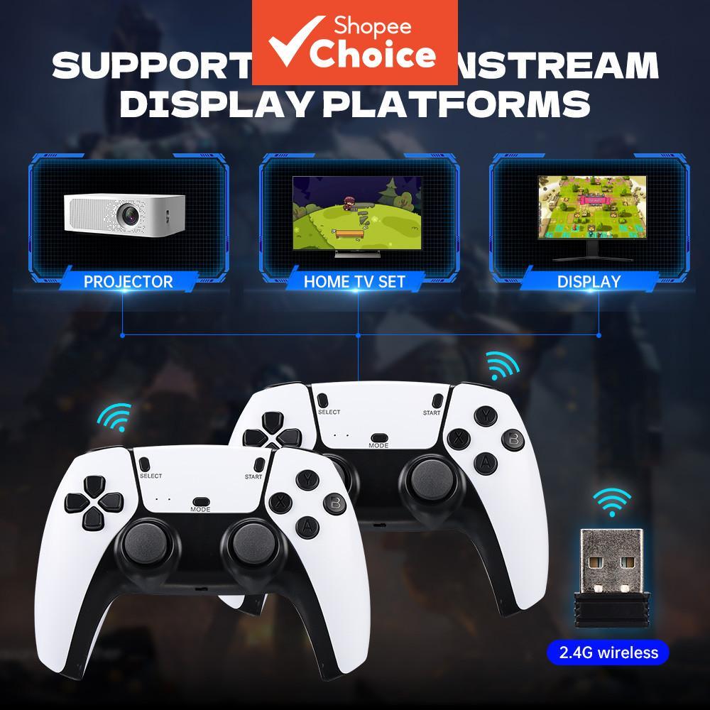 Console de Videogame Retrô M15 Stick 4K TV 64G, Player Portátil com Controles Gamepad Sem Fio