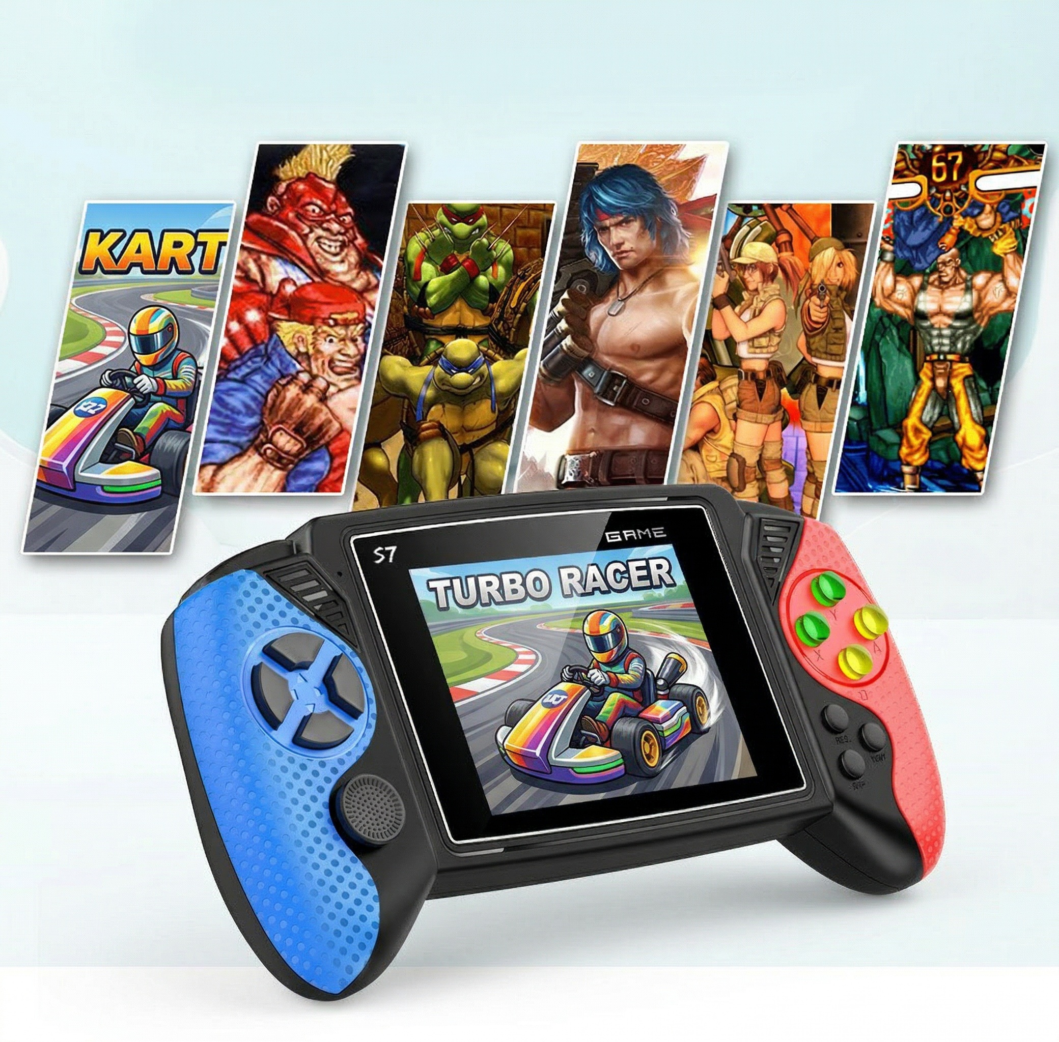 Console De Jogos Retrô Portátil S7 3.5 Polegadas Tela LCD 620 Integrados Recarregável Bolso Player Presente Crianças Adu