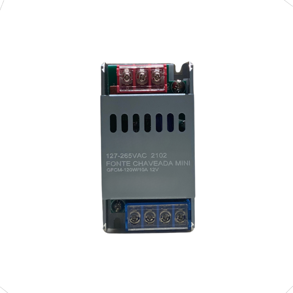 Mini Fonte Chaveada Driver Slim 120w 12v 10a Bivolt