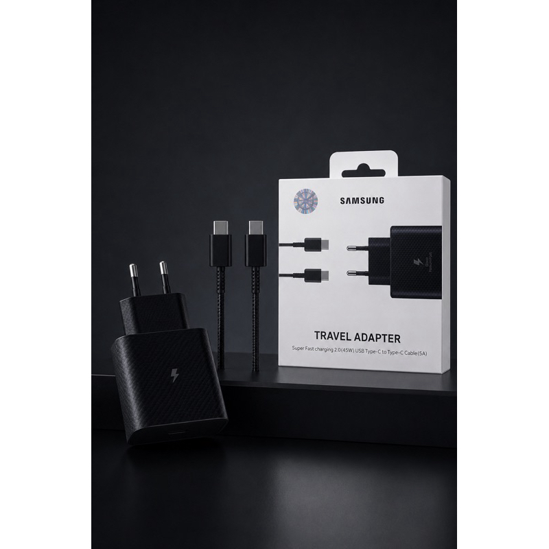 Carregador Samsung Super Fast Charging 2.0 45W Original | USB-C para USB-C 5A | Carga Ultrarrápida