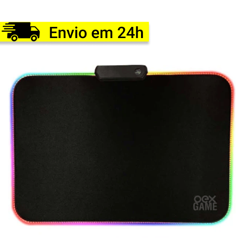 Mousepad Gamer Led RGB Extra Grande Impermeável - Big Glow OEX - MP311