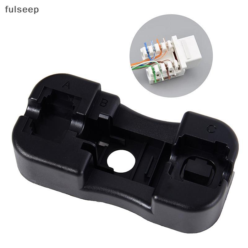 [fulseep] 1Pc Universal RJ45 Cat6/Cat5E/Rj11/12 Keystone Ja Punch Down Stand Suporte De Módulo De Ferramenta De Fiação B