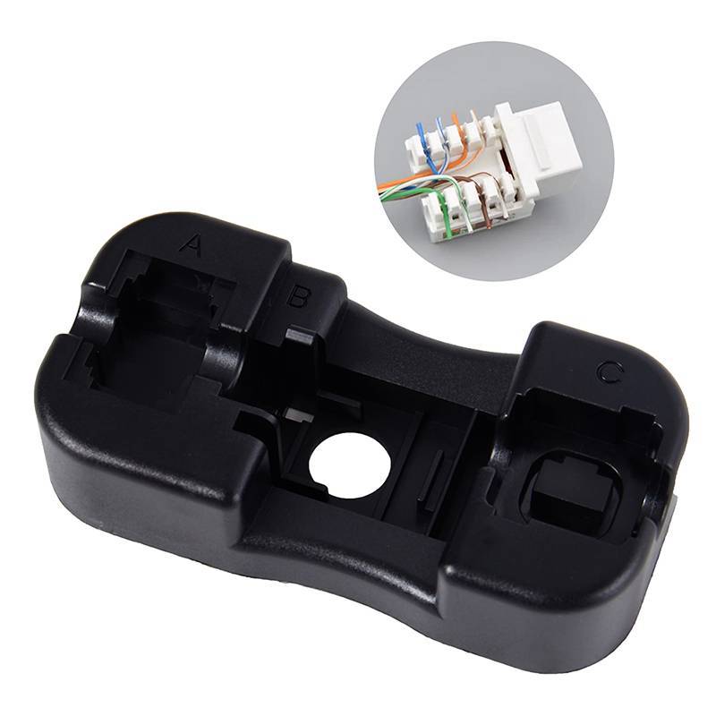 [ljc] 1Pc Universal RJ45 Cat6/Cat5E/Rj11/12 Keystone Ja Punch Down Stand Suporte Para Módulo De Ferramenta De Fiação [BR