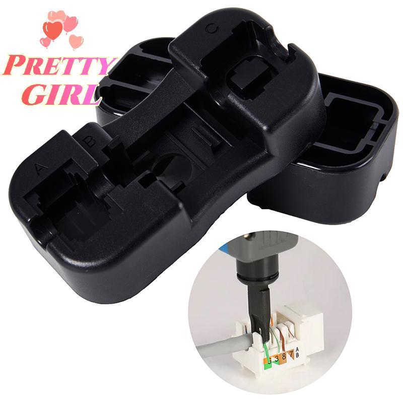 [Pretty ggirl] 1Pc Universal RJ45 Cat6/Cat5E/Rj11/12 Keystone Ja Punch Down Stand Suporte De Módulo De Ferramenta De Fia