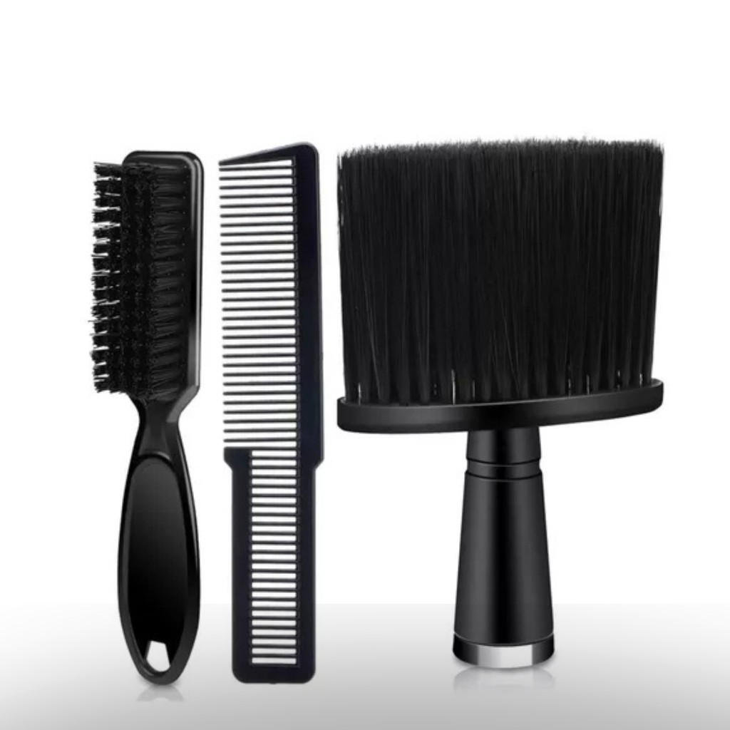 Kit 1 Pente Clipper. 1 Espanador. 1 Escovinha de Disfarce
