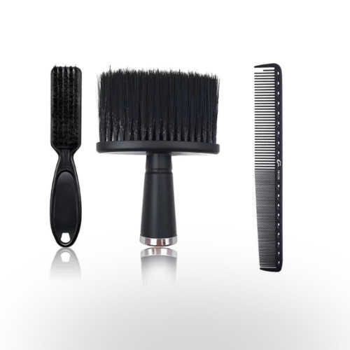 Kit 1 Pente Clipper 1 Espanador 1 Escovinha de Disfarce