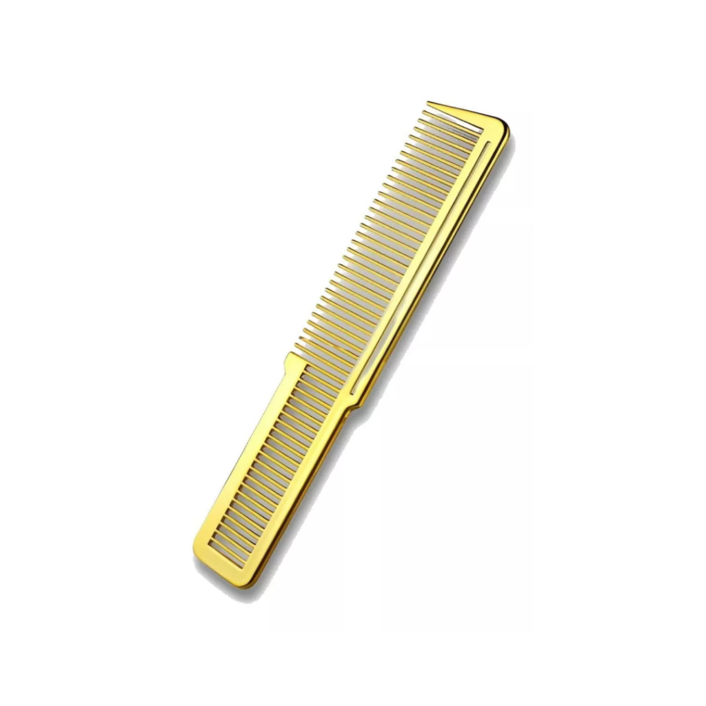 Pente De Corte Profissional Clipper Comb Gold Para Barbeiro