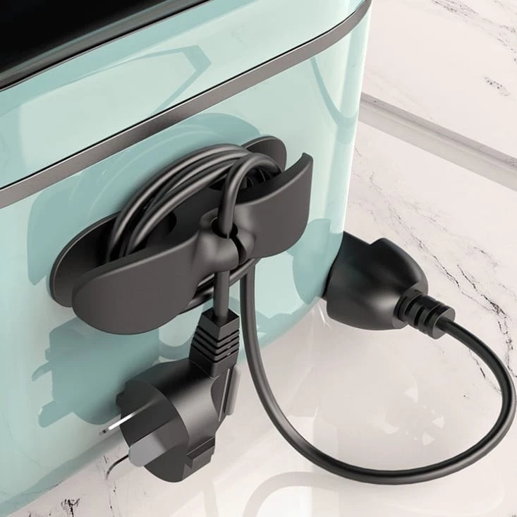 Kit Com 5 Suporte Do Cabo Clipe Universal O Invólucro Cord Organizador Para Cabos De Armazenamento