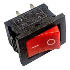 kit com 5peças - Chave Gangorra  Kcd11-101 VERMELHA 10X15mm Liga/desliga 250v 3A Esp8266 Arduino