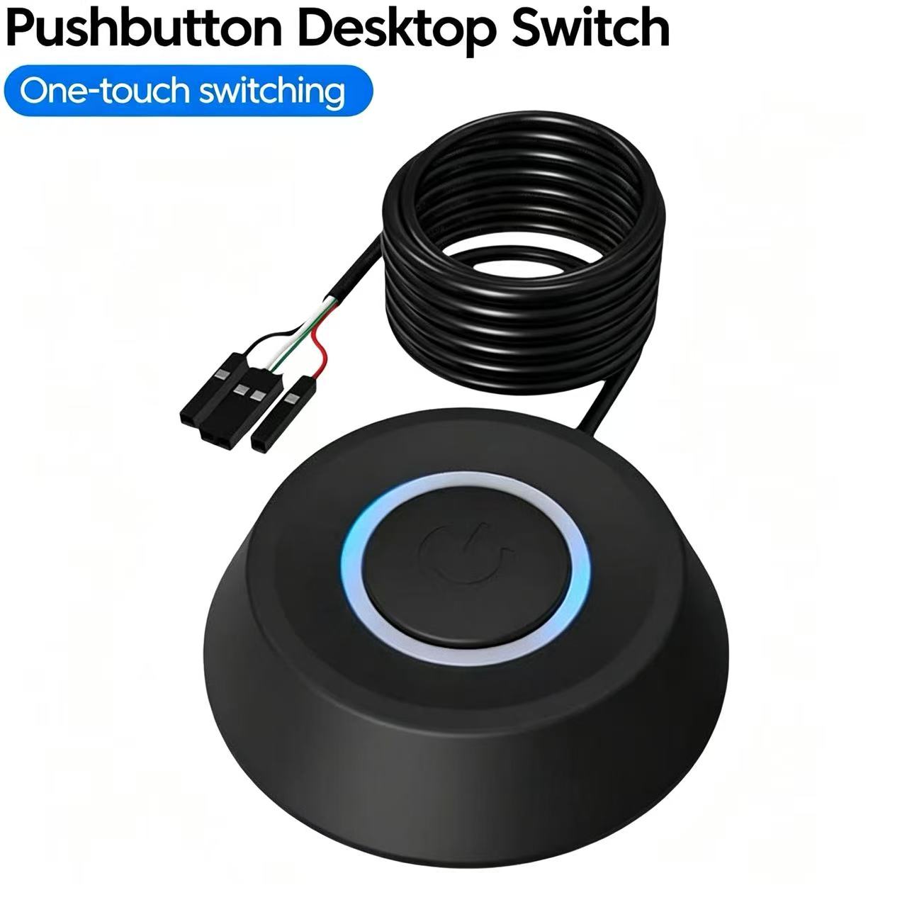 Interruptor Host Do PC Da Fonte De Alimentação Com Indicador LED Botão Liga/Desliga De 1.83 M