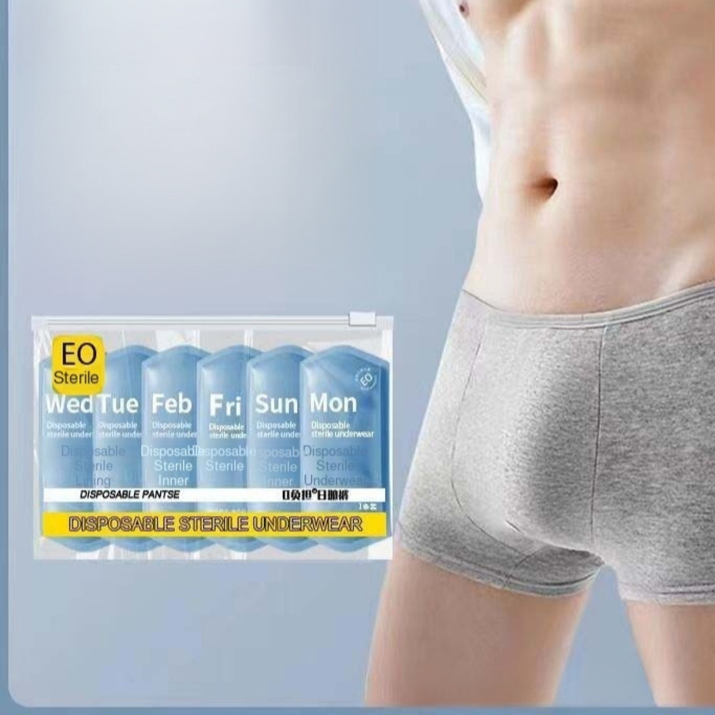 [Conforto Diário] Men's Portable Disposable Underwear Shorts Boxer Briefs Portable Business Hotel Travel Underwear