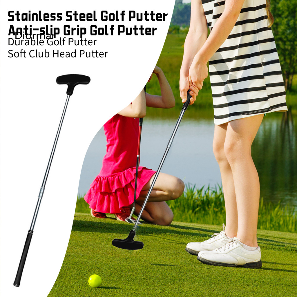 Durable Golf Putter Stainless Steel Adjustable Mini for Kids Teenagers Adults – Two-way Design Portable and for Beginn