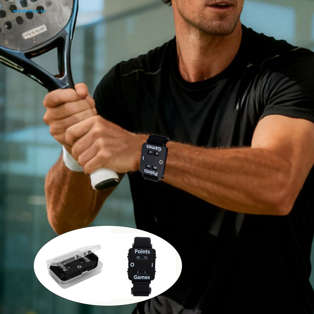 Portable Tennis Score Counter Watch with Adjustable Wristband – Lightweight Sports Keeper for Pickleball Padel Ping Po