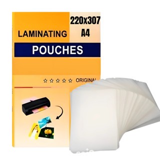 Kit 50 Plásticos A4 para Plastificar – 250mic 220x307mm Reforçado