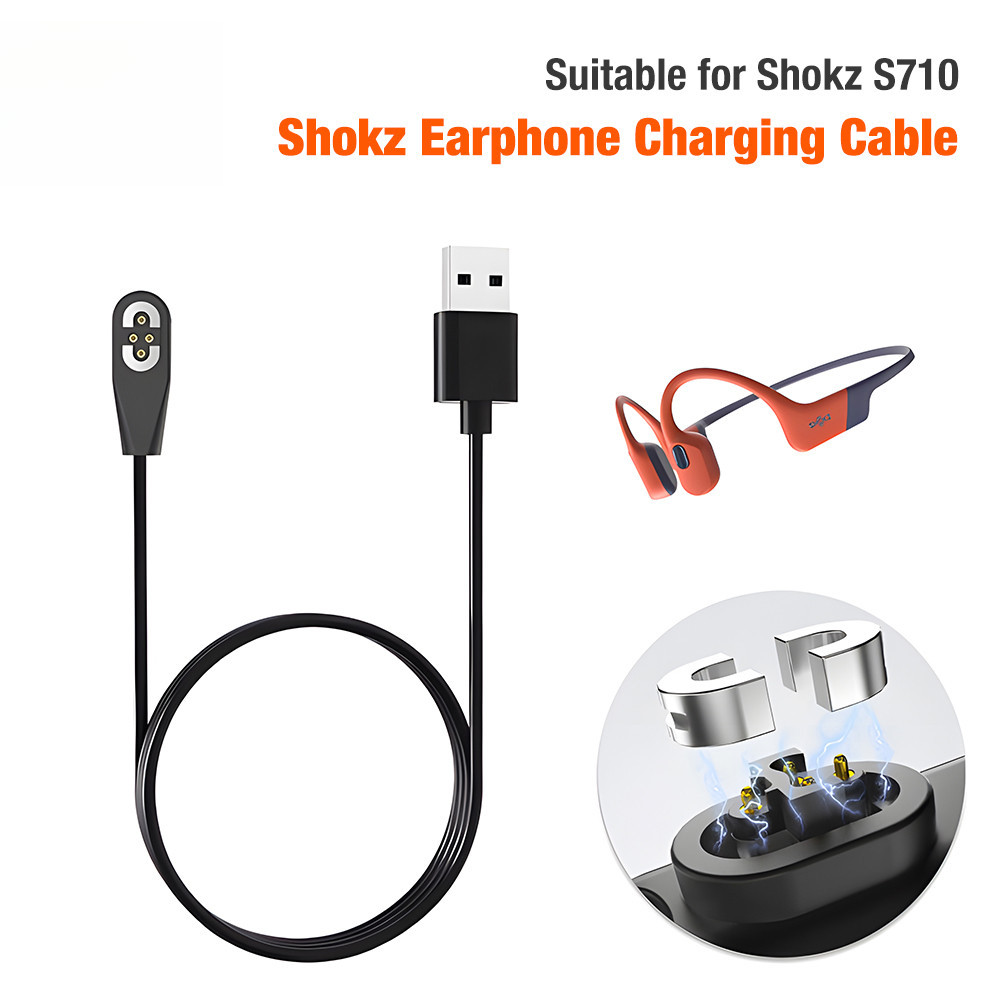 Cabo USB Type C Para Fone De Ouvido SHOKZ S710 De Carregamento Rápido Adaptador Magnético 1m