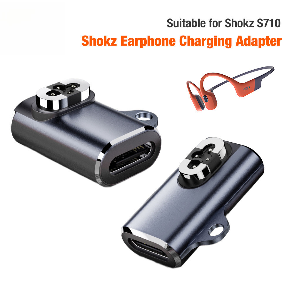 Adaptador De Carregador De Fone De Ouvido Para SHOKZ OpenSwim Pro S710 Type C USB Carregamento Rápido