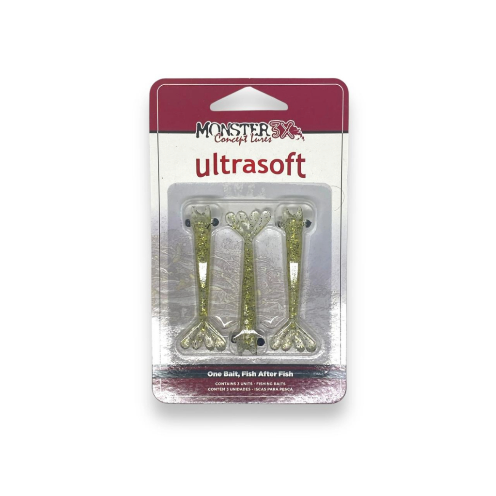 Isca Soft Monster 3X Ultrasoft FISHING ISCAS CAMARÕES ULTRA SOFT 7,5CM