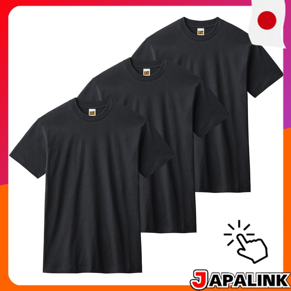 GUNZE Camisetas Masculinas G.T.HAWKINS Crew Neck 3 Peças HK15133 【Direct from Japan】
