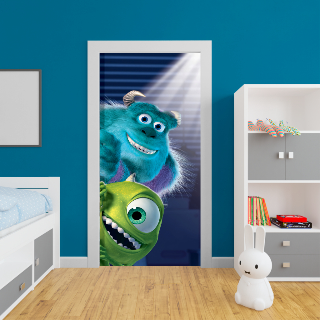 ADESIVO PARA PORTA - PAREDES -MONSTRO S.A - MIKE WAZOWKI E SULLIVAN